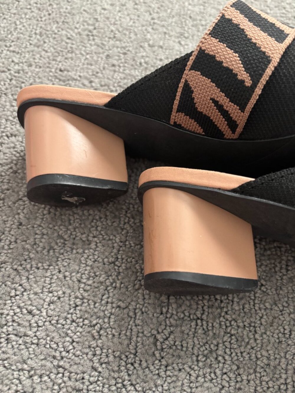 Vivaia Black/Zebra Kitten Heel Mule - Picture 6 of 6